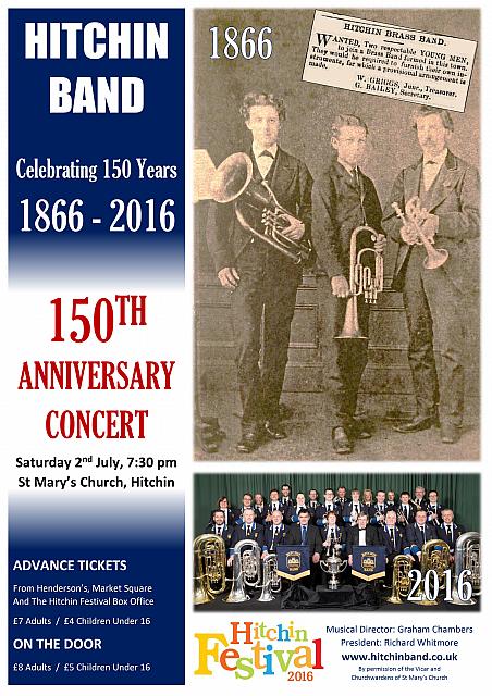 Hitchin Band Festival Concert Poster