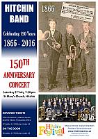Hitchin Band Festival Concert Poster