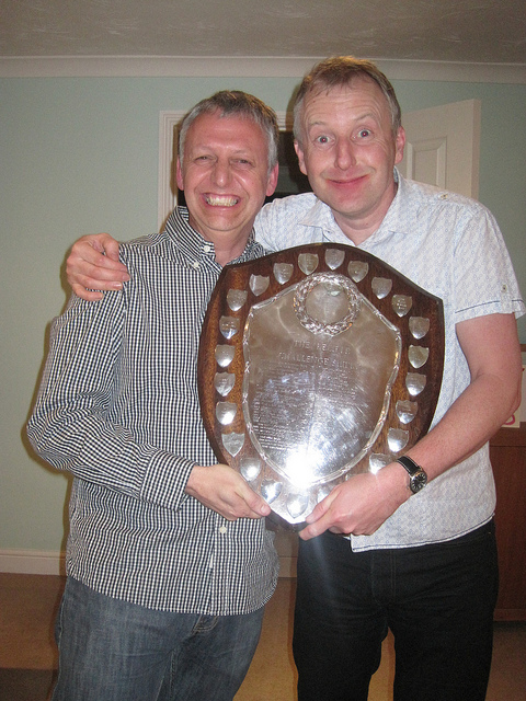 IanAndChrisHoldingShield