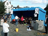 Hannah conducting the band aged 10